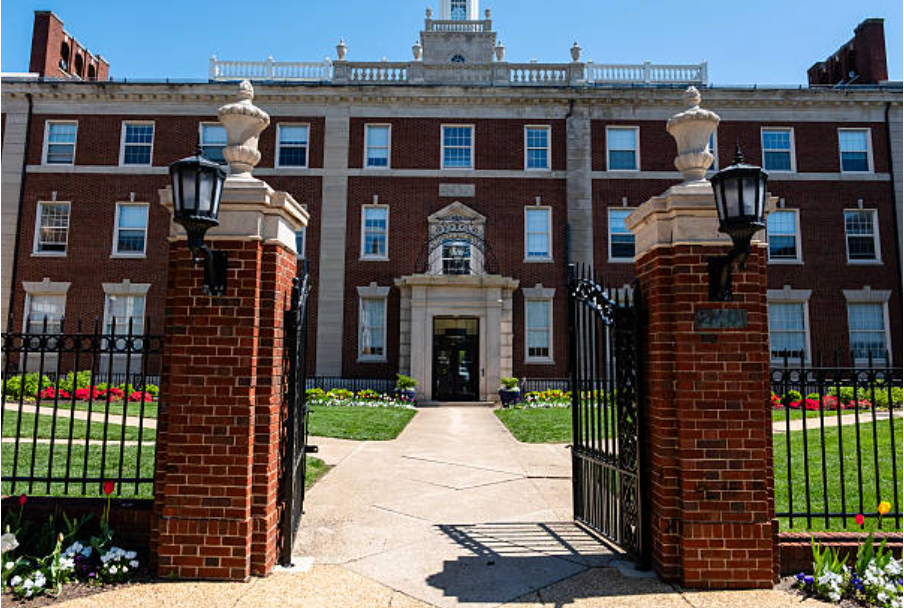 he Frederick Douglass Memorial Hall on the campus of Howard University.